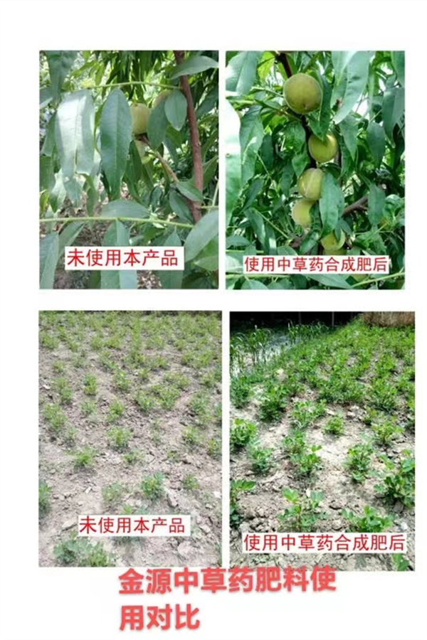 中草藥合成肥對比圖